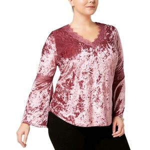 🆕️ ALMOST FAMOUS | Plus-size Velvet Bell-Sleeve